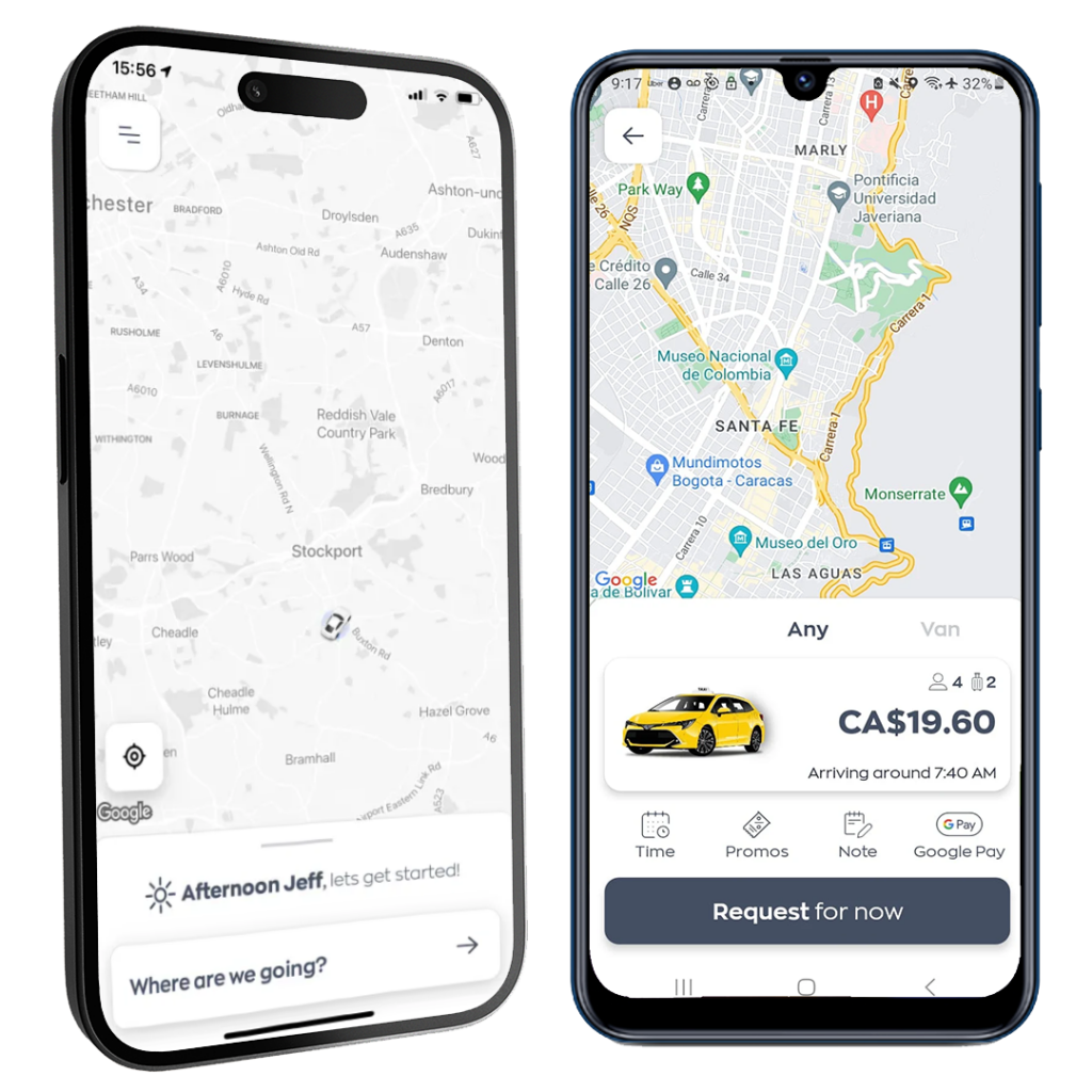 Checker Cabs new app on new iphone and new samsung phone.